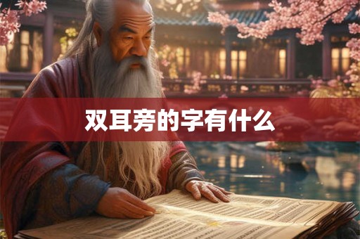 双耳旁的字有什么