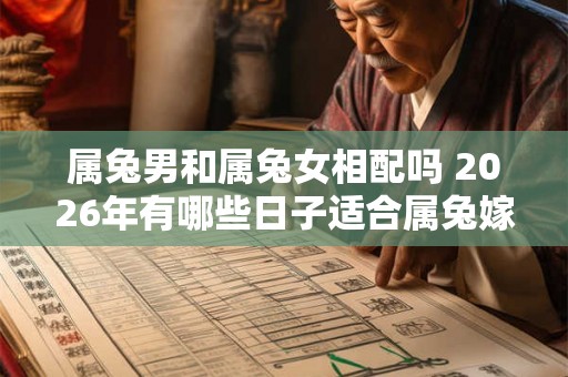 属兔男和属兔女相配吗 2026年有哪些日子适合属兔嫁娶