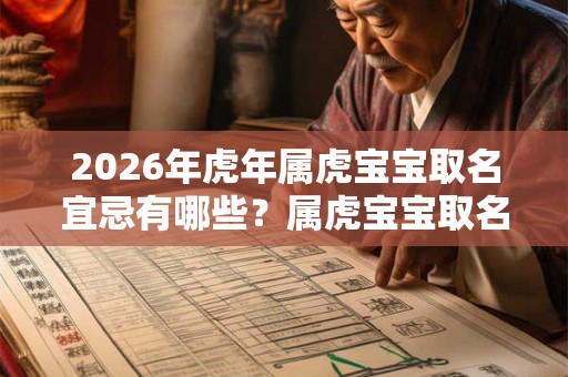 2026年虎年属虎宝宝取名宜忌有哪些？属虎宝宝取名推荐