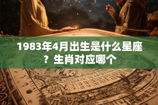 1983年4月出生是什么星座？生肖对应哪个