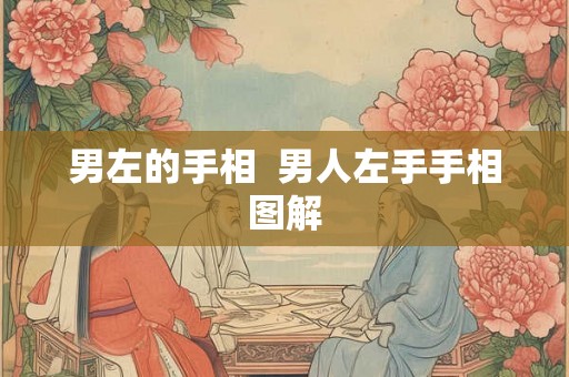 男左的手相  男人左手手相图解