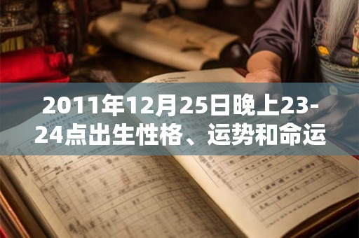 2011年12月25日晚上23-24点出生性格、运势和命运 2011年12月25日晚上23-24点出生性格、运势和命运