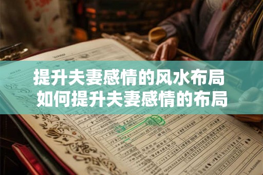 提升夫妻感情的风水布局 如何提升夫妻感情的布局 提升夫妻感情的风水布局 如何提升夫妻感情的布局