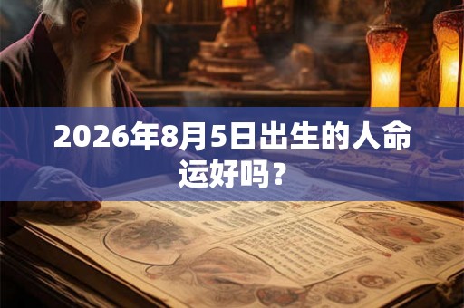 2026年8月5日出生的人命运好吗? 2026年8月5日出生的人命运好吗?