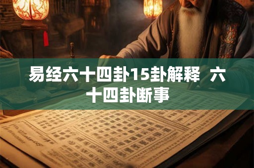 易经六十四卦15卦解释  六十四卦断事