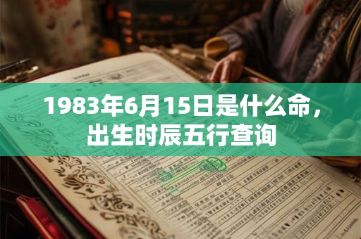 1983年6月15日是什么命，出生时辰五行查询