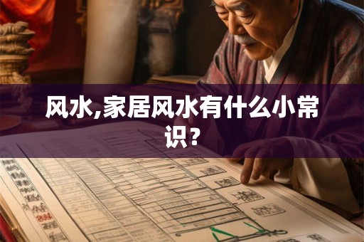 风水,家居风水有什么小常识？