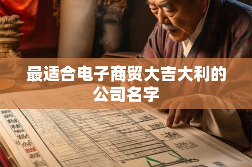 最适合电子商贸大吉大利的公司名字