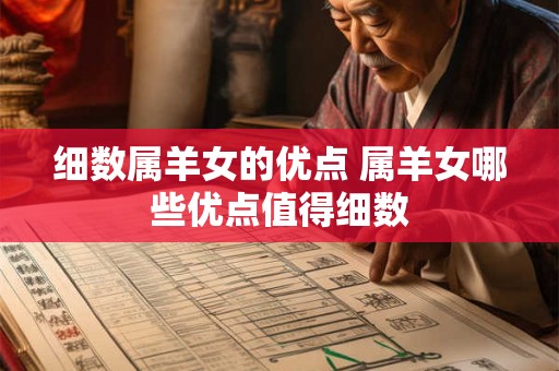 细数属羊女的优点 属羊女哪些优点值得细数