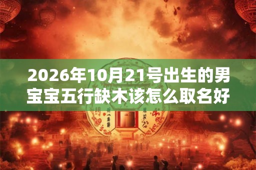 2026年10月21号出生的男宝宝五行缺木该怎么取名好