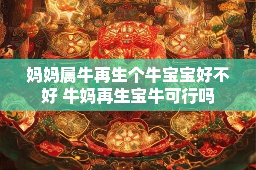 妈妈属牛再生个牛宝宝好不好 牛妈再生宝牛可行吗