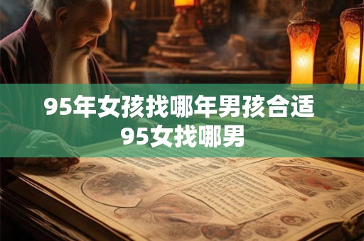 95年女孩找哪年男孩合适 95女找哪男