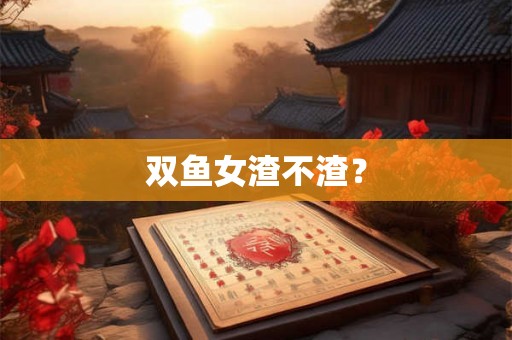 双鱼女渣不渣？