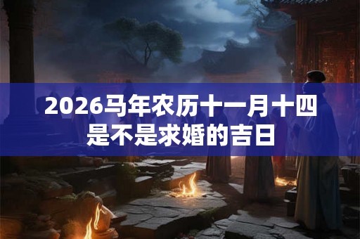 2026马年农历十一月十四是不是求婚的吉日 2026马年农历十一月十四是不是求婚的吉日