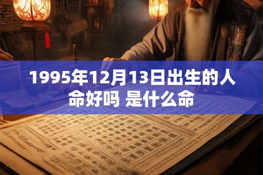 1995年12月13日出生的人命好吗 是什么命