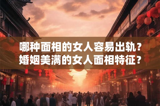 哪种面相的女人容易出轨？婚姻美满的女人面相特征？
