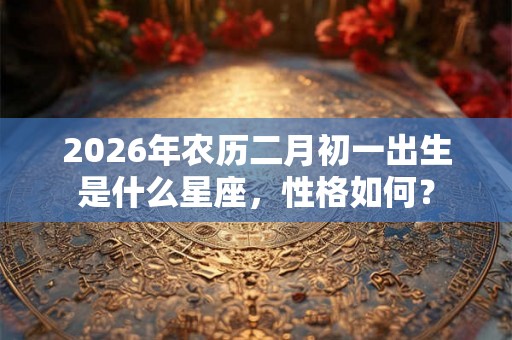 2026年农历二月初一出生是什么星座,性格如何? 2026年农历二月初一出生是什么星座,性格如何?