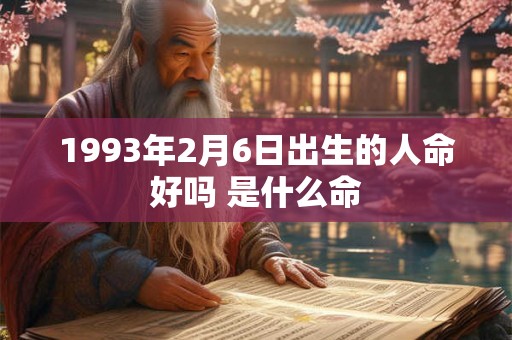 1993年2月6日出生的人命好吗 是什么命