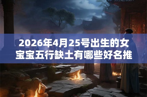 2026年4月25号出生的女宝宝五行缺土有哪些好名推荐