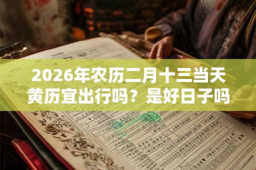 2026年农历二月十三当天黄历宜出行吗？是好日子吗