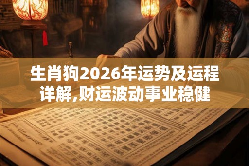 生肖狗2026年运势及运程详解,财运波动事业稳健