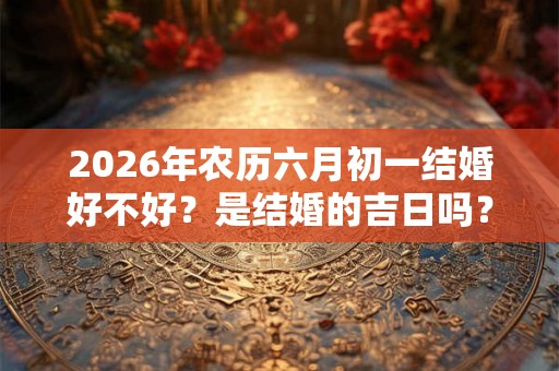 2026年农历六月初一结婚好不好？是结婚的吉日吗？
