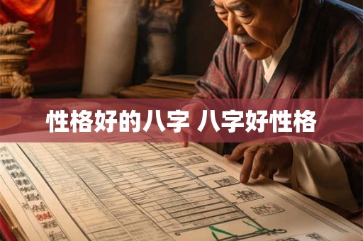 性格好的八字 八字好性格