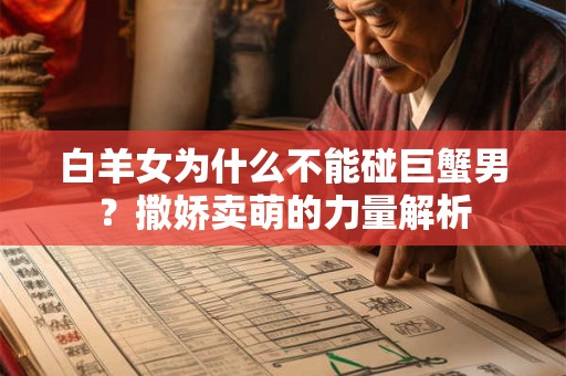 白羊女为什么不能碰巨蟹男？撒娇卖萌的力量解析