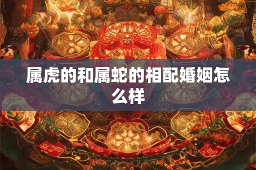 属虎的和属蛇的相配婚姻怎么样