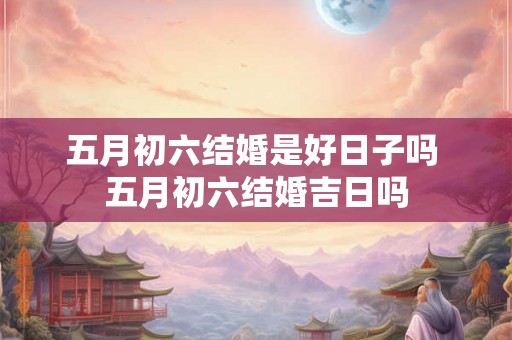 五月初六结婚是好日子吗 五月初六结婚吉日吗