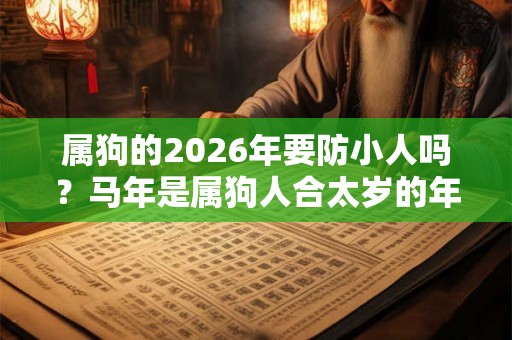 属狗的2026年要防小人吗?马年是属狗人合太岁的年份吗 属狗的2026年要防小人吗?马年是属狗人合太岁的年份吗
