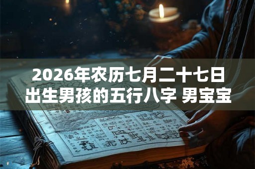 2026年农历七月二十七日出生男孩的五行八字 男宝宝阳光大气的名字 2026年农历七月二十七日出生男孩的五行八字 男宝宝阳光大气的名字