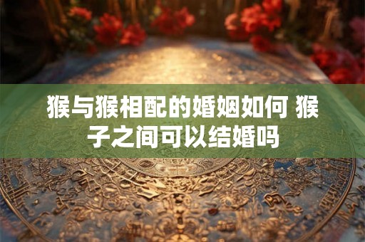 猴与猴相配的婚姻如何 猴子之间可以结婚吗