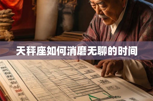 天秤座如何消磨无聊的时间