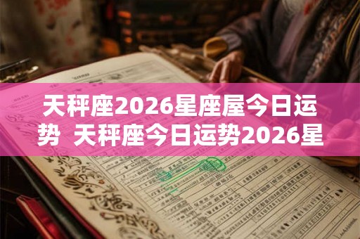 天秤座2026星座屋今日运势  天秤座今日运势2026星座屋