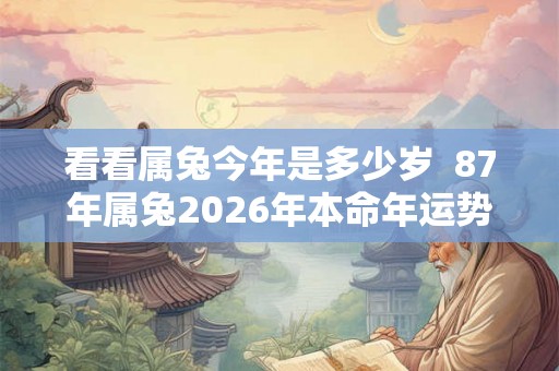 看看属兔今年是多少岁  87年属兔2026年本命年运势
