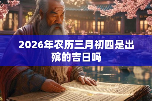 2026年农历三月初四是出殡的吉日吗 2026年农历三月初四是出殡的吉日吗