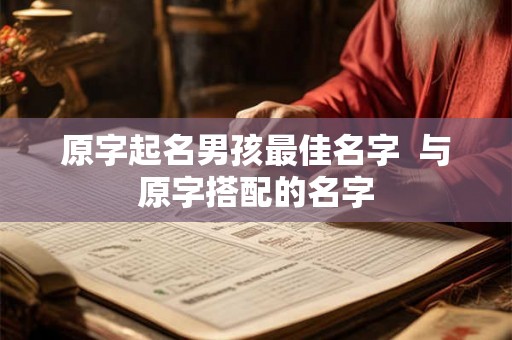 原字起名男孩最佳名字  与原字搭配的名字