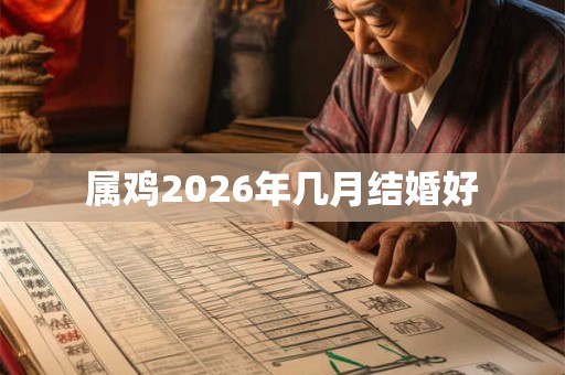 属鸡2026年几月结婚好