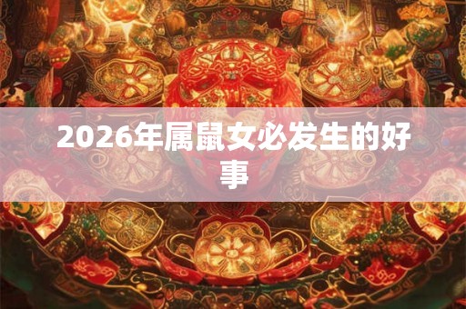 2026年属鼠女必发生的好事