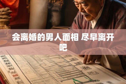 会离婚的男人面相 尽早离开吧
