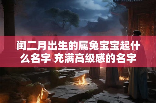 闰二月出生的属兔宝宝起什么名字 充满高级感的名字 闰二月出生的属兔宝宝起什么名字 充满高级感的名字