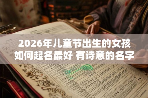 2026年儿童节出生的女孩如何起名最好 有诗意的名字