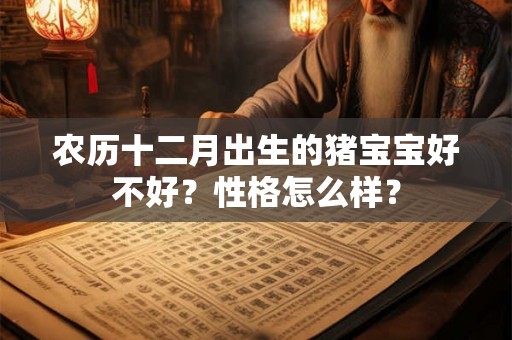 农历十二月出生的猪宝宝好不好?性格怎么样? 农历十二月出生的猪宝宝好不好?性格怎么样?
