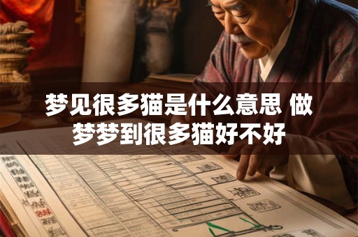 梦见很多猫是什么意思 做梦梦到很多猫好不好