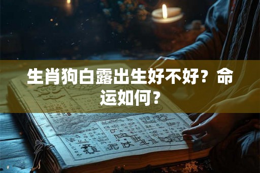 生肖狗白露出生好不好？命运如何？