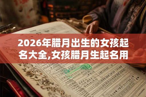 2026年腊月出生的女孩起名大全,女孩腊月生起名用什么字？