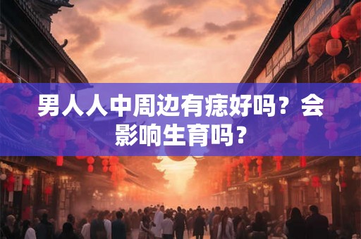 男人人中周边有痣好吗？会影响生育吗？
