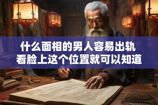什么面相的男人容易出轨 看脸上这个位置就可以知道