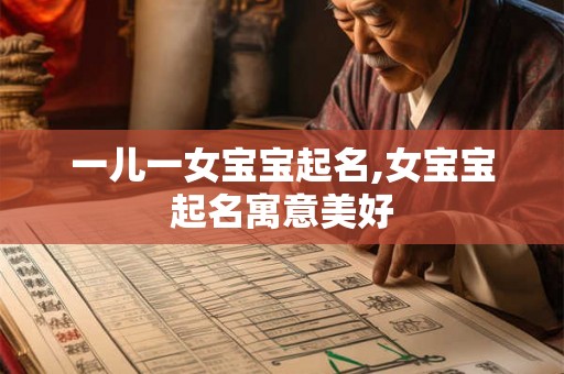 一儿一女宝宝起名,女宝宝起名寓意美好